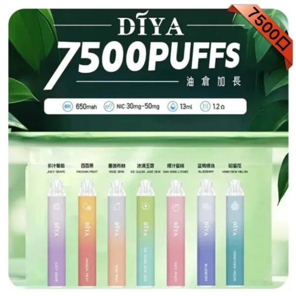 🔋DIYA叮啞拋棄式 7500口🔋