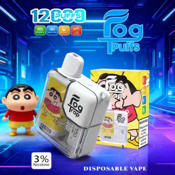 圖片_20251211181737_408_9 🔋Fog Trap 蠟筆小新x拉布布聯名款 拋棄式電子煙 12000口🔋